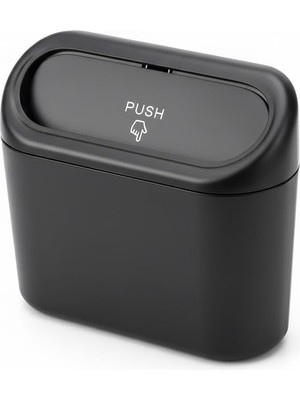 Frefly Store Orret Home Araç Içi Asılabilir Mini Çöp Kovası – Otomatik Kapaklı, Koltuk Arkasına Asılabilir Pratik Oto Çöp Kutusu, Plastik Araç Içi Çöp Kovası, Araba Düzenleyici