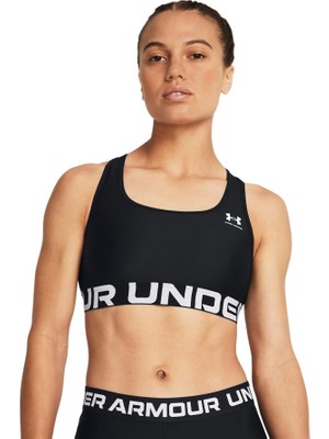 Frefly Store Under Armour Ua Hg Mid Branded Kadın Bra Black / / White Xs