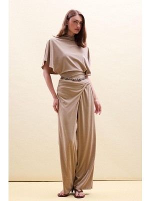 Frefly Store Defacto Wide Leg Krep Pantolon H3879AX26SM