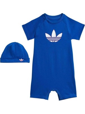 Frefly Store Adidas Ts Gift Set Unisex Bebek Spor Alt - Üst Takım, Mavi, 6-9 Ay