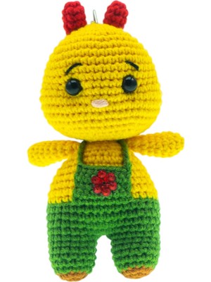 Frefly Store Amigurumi Sincap Anahtarlık –%100 Pamuk Ip Tığ Işi, Sevimli Figür, Çanta ve Anahtar Süsü Hediyelik