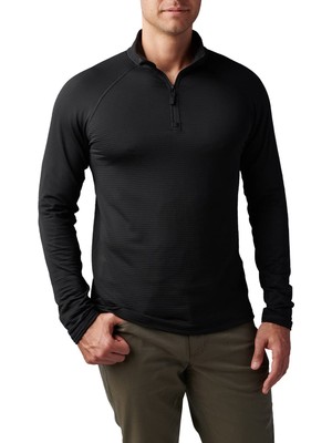 Frefly Store 5.11 Stratos 1/4 Kısa Fermuar Sweat Sıyah Xxl
