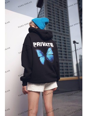 Frefly Store Tarzsokak Y2K Private Unisex Sweatshirt Kod 2015, SIYAH-562, L