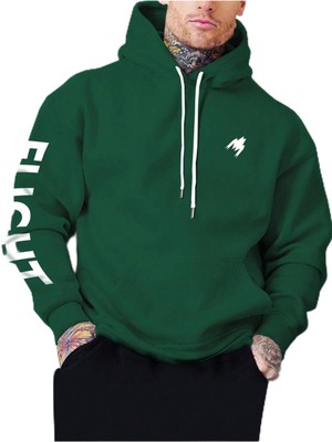 Frefly Store Tarzsokak Harajuka Sokakt Yazılı Grafik Sweat Yeşil, Koyu Yeşil, Xl