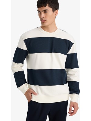 Frefly Store DEFACTO%100 Pamuk Regular Fit Bisiklet Yaka Sweatshirt F9630AX26SP