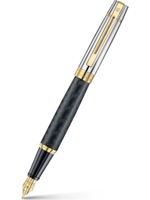 Frefly Store Sheaffer 9347-0 300 Serisi Dolmakalem Siyah Krom Altın M