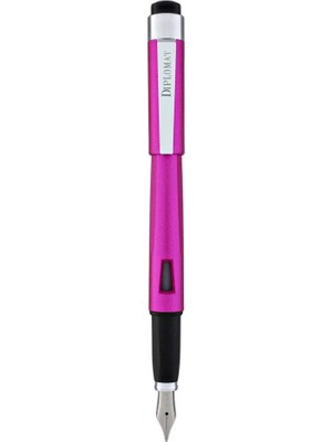 Frefly Store Diplomat D40909028 Magnum Sıcak Pembe Reçine Dolma Kalem, Geniş Uç