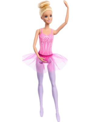 Frefly Store Barbie Bebek Barbie Balerin Bebek, Mor Tütü Giyen Sarışın Bebek HRG34