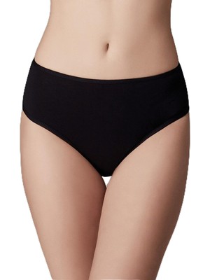Dagi Kadın 5104KC Yüksek Bel Slip 3'lü, Pamuk, Siyah, 42