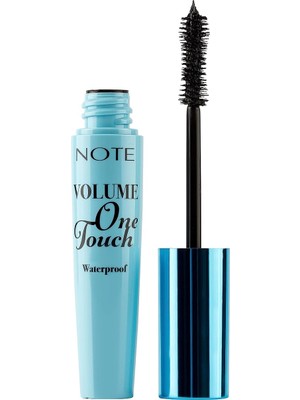 Note Cosmetics Volume One Touch Hacim ve Uzatma Etkili Suya Dayanıklı, Waterproof Maskara