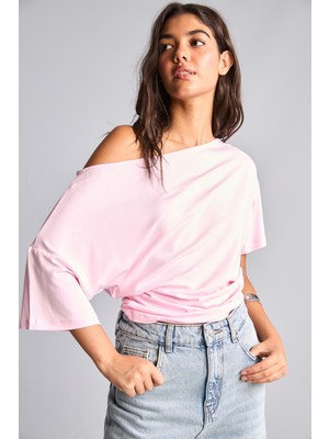 Frefly Store Defacto Loose Fıt Tek Omuzlu Kısa Kollu Tişört