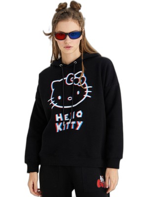Frefly Store Lisanslı Baskılı 3D Kapüşonlu Kalın Sweatshirt
