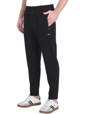 Frefly Store Slazenger Ognen I Erkek Fermuar Cepli Siyah Eşofman Altı