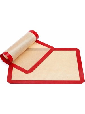 Frefly Store 30X40 cm Silikon Pişirme ve Hamur Açma Matı – Fırınlanabilir, Yıkanabilir, Tekrar Kullanılabilir, Yapışmaz