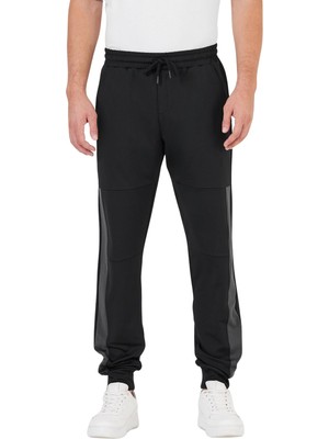 Frefly Store Mmetalıc Erkek Standart Fit Normal Kesim Paça Ribanalı Cepli Rahat Jogger Eşofman Altı (Antrasit, L)