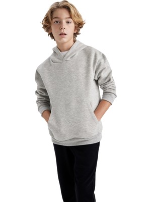 Frefly Store Defacto Erkek Çocuk Regular Fit Kapüşonlu Sweatshirt