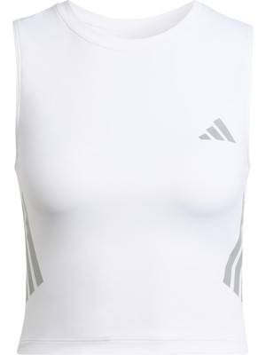 Frefly Store Adidas Women's ADI365 Iconic Running Tanktop, Kısa Kesim, Beyaz, L