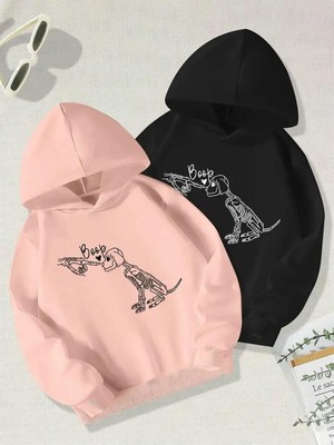 Frefly Store Tarzsokak Renkli Kapşonlu Sweatshirt Çift Sevgili Kombinleri Couple Clothing, RENKLI-K45, L