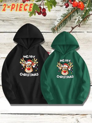 Frefly Store Tarzsokak Renkli Kapşonlu Sweatshirt Çift Sevgili Kombinleri Couple Clothing, RENKLI-K62, S