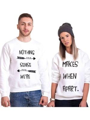 Frefly Store Tshirthane Nothing Makes Sense Sevgili Kombinleri Sweatshirt Kombini, Kadın, Xs-Tek Ürün Fiyatıdır, Kombin Yapmak Için En Az 2 Adet Sepete Ekleyiniz