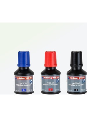 Frefly Store Edding Mürekkep 30 ml (EBT30) 3'lü Set Edding3'lüset Tkm Edding-3'lüset
