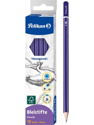 Frefly Store Pelikan 978874 Kalem Derecesi 2b, 12 Adet