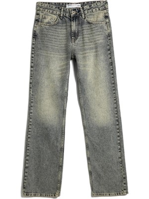Frefly Store Yüksek Bel Straight Jean Kot Pantolon Düz Paça Normal Kesim - Eve Jean