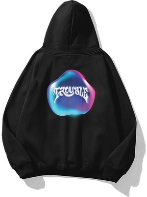 Frefly Store Tarzsokak Unisex Trouble Sweatshirt Siyah, SIYAH-407, S