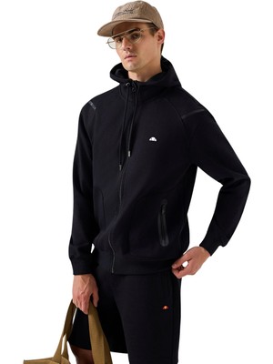 Frefly Store Ellesse Kapüşonlu Erkek Sweat Ceket 6SM1004-BK Siyah