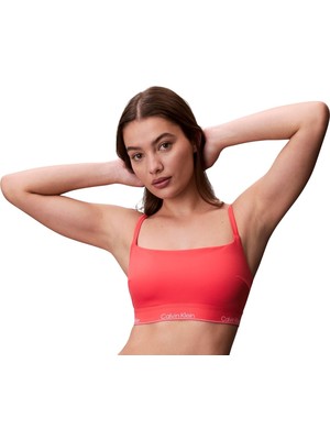 Frefly Store Calvin Klein Bikini Üst Square Neck Bralette, M, 5003344688, Pembe, Kadın