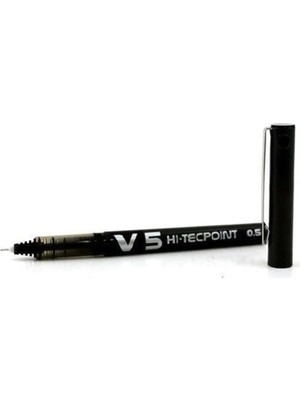 Frefly Store Pilot V5 Hi-Tecpoint Roller Kalem, 0.5 mm Iğne Uç, Siyah