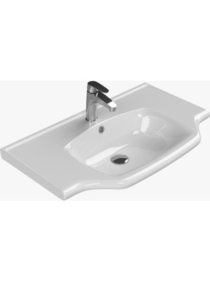 Vintessy Şık Görünüm ve Dayanıklı Malzeme ile 80X48 cm Lavabo
