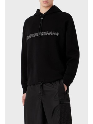 Frefly Store Emporio Armani Logolu Kapüşonlu Pamuklu Regular Fit Sweat Erkek Sweat 3R1MBC 1jhsz 0999