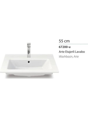 Vintessy 55X36.5 Uyumlu Etajer, Lavabo Için Şık Tasarım