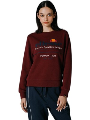 Frefly Store Ellesse Pamuklu Regular Fit Bisiklet Yaka Sweat Bayan Sweat EF180