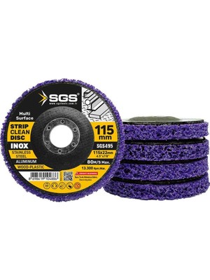 Frefly Store Sgs Çok Amaçlı Parlatma Diski, Mor, 115 Mm, Model SGS495