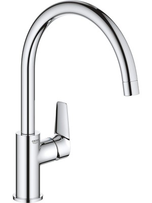 Frefly Store Grohe Start Edge Quickfix Eviye Bataryası |360˚ Dönüş Açısı, Krom, 31369001