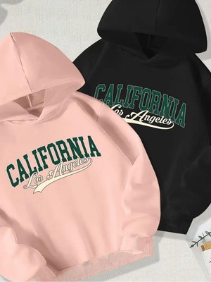 Frefly Store Tarzsokak Renkli Kapşonlu Sweatshirt Çift Sevgili Kombinleri Couple Clothing, RENKLI-K91, S