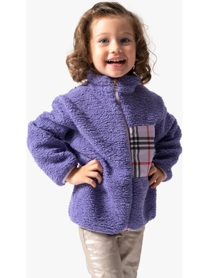 Baby Animals Welsoft Peluş Kuzu Fermuarlı Kışlık Unisex Kız Erkek Bebek Çocuk Mont Kaban Hırka Ceket
