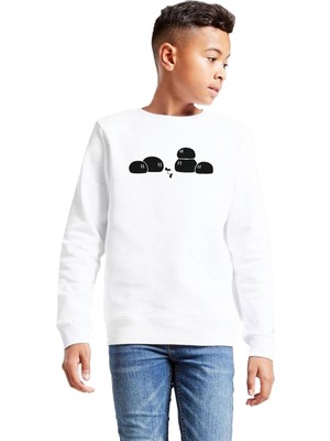 Frefly Store Tshirthane Clannad Anime Dango Daikazoku Beyaz Çocuk 2ip Sweatshirt P20559S8912, 7-10 Yaş