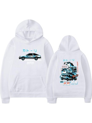 Frefly Store Tarzsokak Beyaz Ilk D Manga Hachiroku Anime Takumi Fujiwara Tofu Dükkanı, Beyaz-98, S