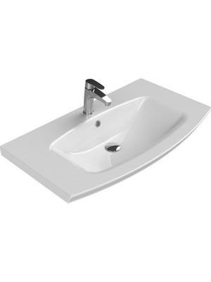 Vintessy Etajerli 90 cm Turkuaz Seramik ile Estetik