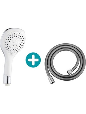Vintessy El Duş Başlığı ve Pvc Banyo Duş Hortumu Seti