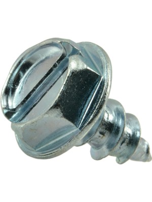 Frefly Store Hard-To-Find Fastener Vox Kilit 014973265670 25,4 cm x 3/8 Inç Düz Hex Çamaşır Makinesi Metal Vida, 100