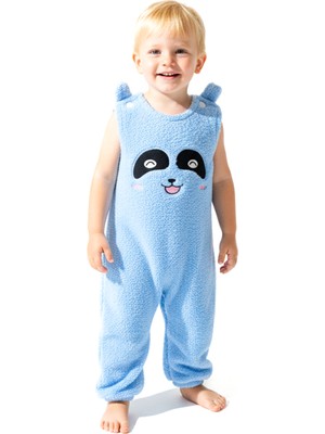 Baby Animals Welsoft Peluş Unisex Fermuarlı Kışlık Bebek Uyku Tulumu Bebek Tulumu Çocuk Tulumu Çocuk Kostümü Tlmslp