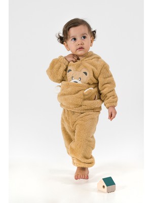 Bebesev Welsoft Peluş Unisex Kız Erkek Bebek Takımları Çocuk Giyim Bebek Giyim