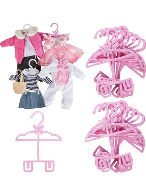 Dress Along Dolly Oyuncak Bebek Tam Kıyafet Elbise Askısı 45,72 cm Bebekler Için - 24PK - Benzersiz Tasarım Elbiseler,