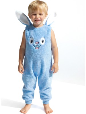Baby Animals Welsoft Peluş Unisex Fermuarlı Kışlık Bebek Uyku Tulumu Bebek Tulumu Çocuk Tulumu Çocuk Kostümü Tlmslp
