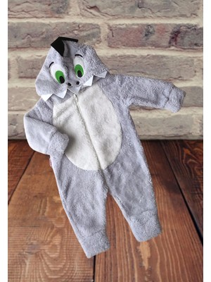 Baby Animals Welsoft Peluş Fermuarlı Kışlık Unisex Kız Erkek Bebek Uyku Tulumu Bebek Tulumu Çocuk Tulumu