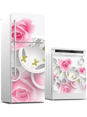 Renas Store Buzdolabı ve Bulaşık Makinası Beyaz Eşya Sticker Kaplama Arkaplan